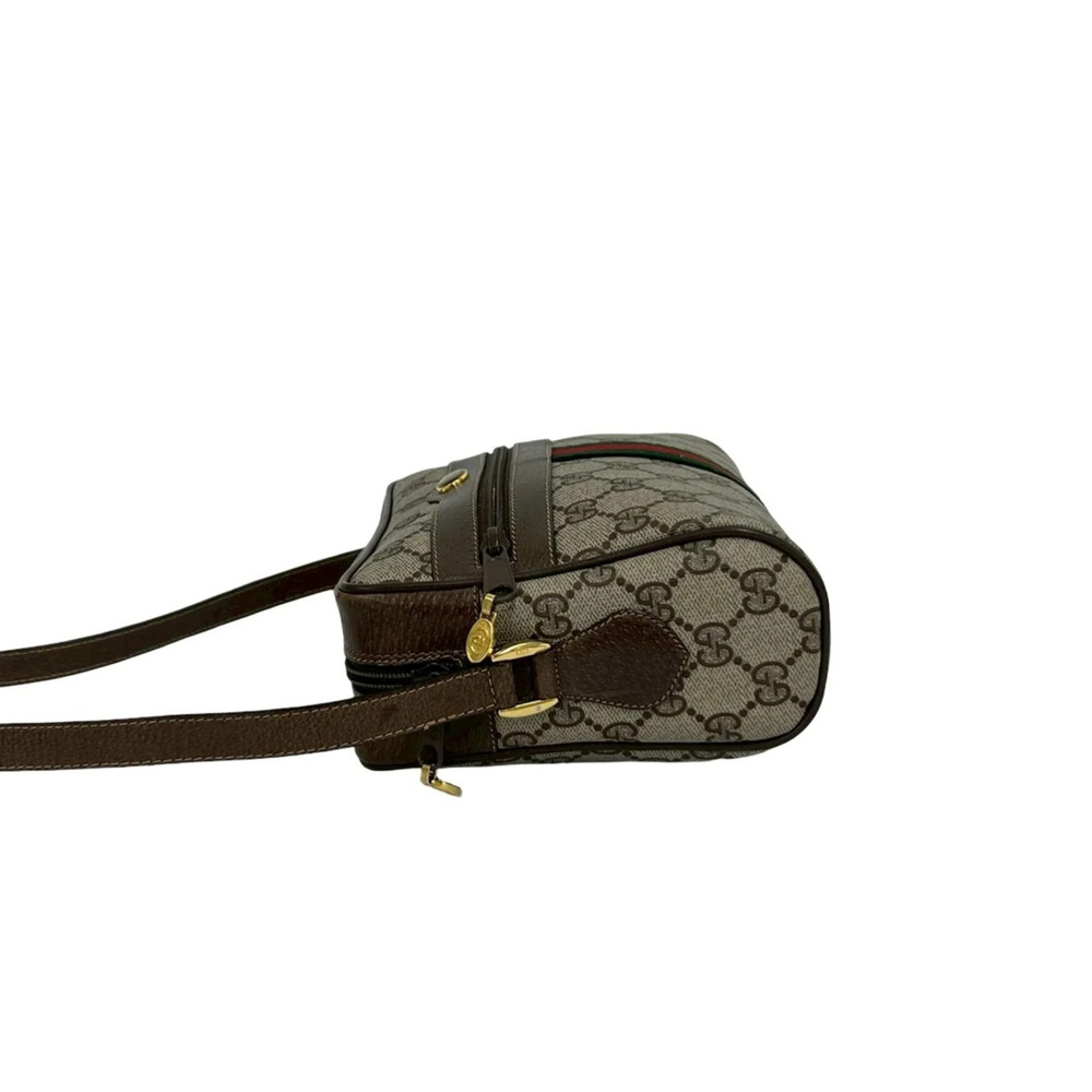 GUCCI Authentic Vintage Brown Leather Shoulder Bag - Picture 5 of 10